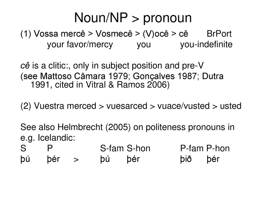 Generative Grammar And Historical Linguistics What Cycles Tell Us Ppt Download