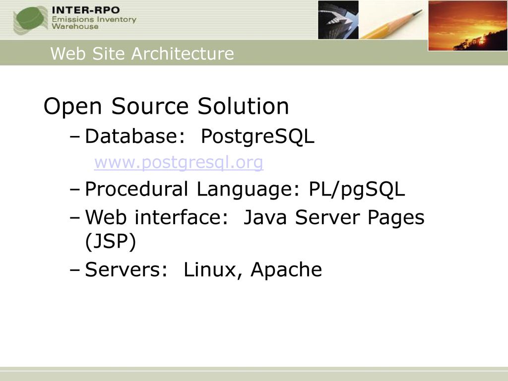 Open Source Solution Database: PostgreSQL