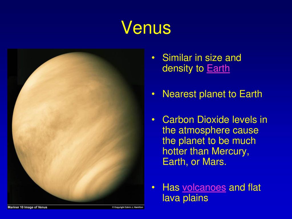 The Inner Planets Ppt Download