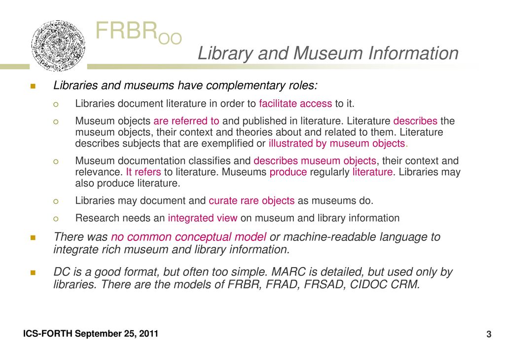 Library and Museum Information