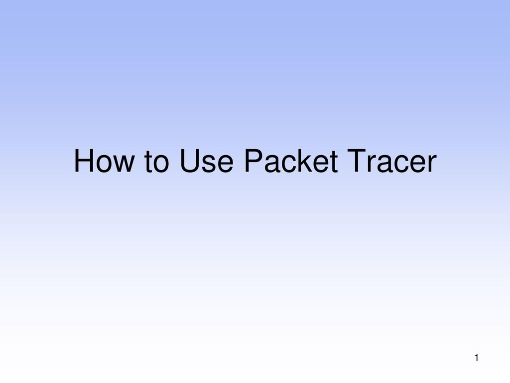 presentation packet tracer