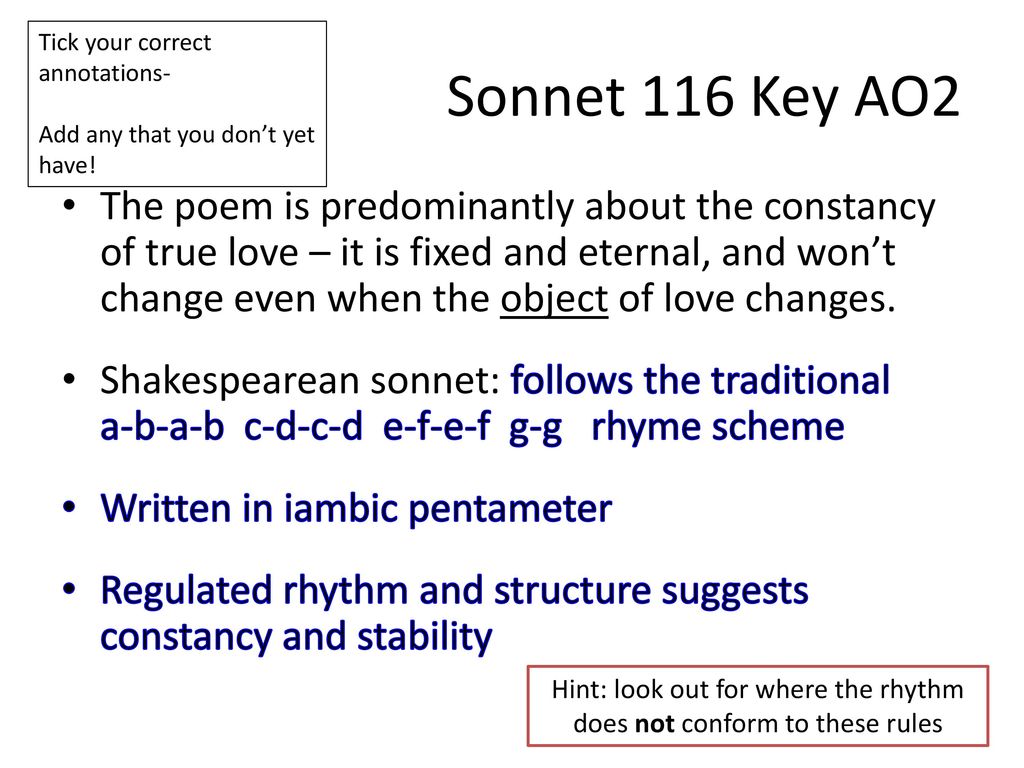 sonnet 116 analysis