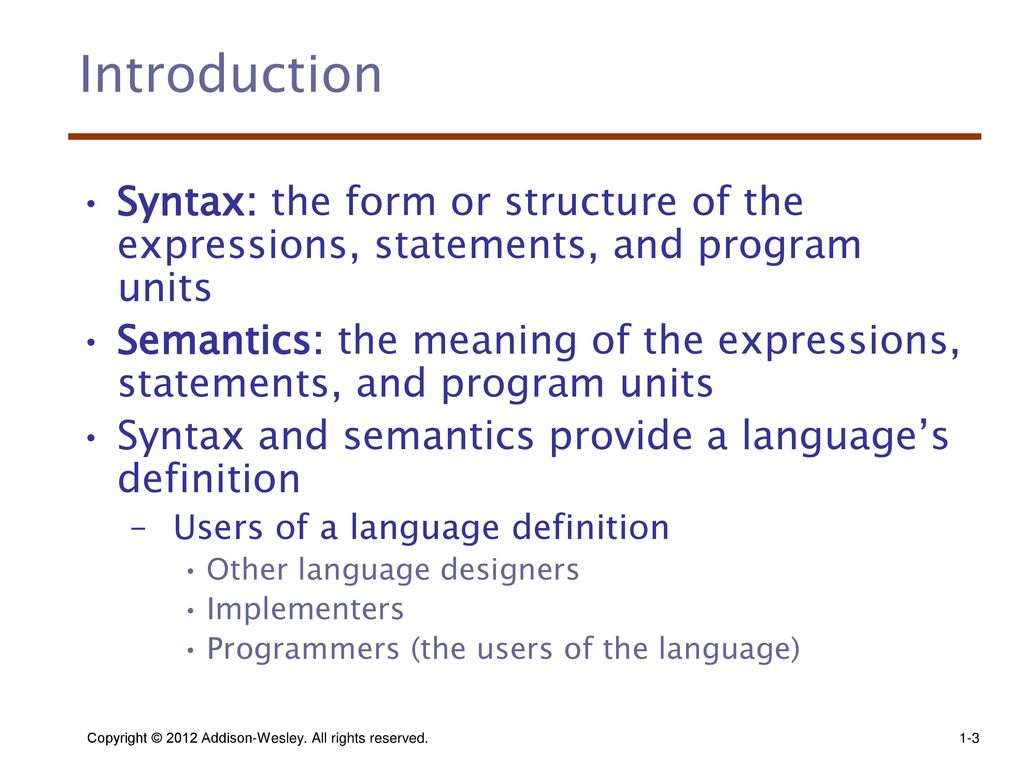 Describing syntax and semantics ppt download