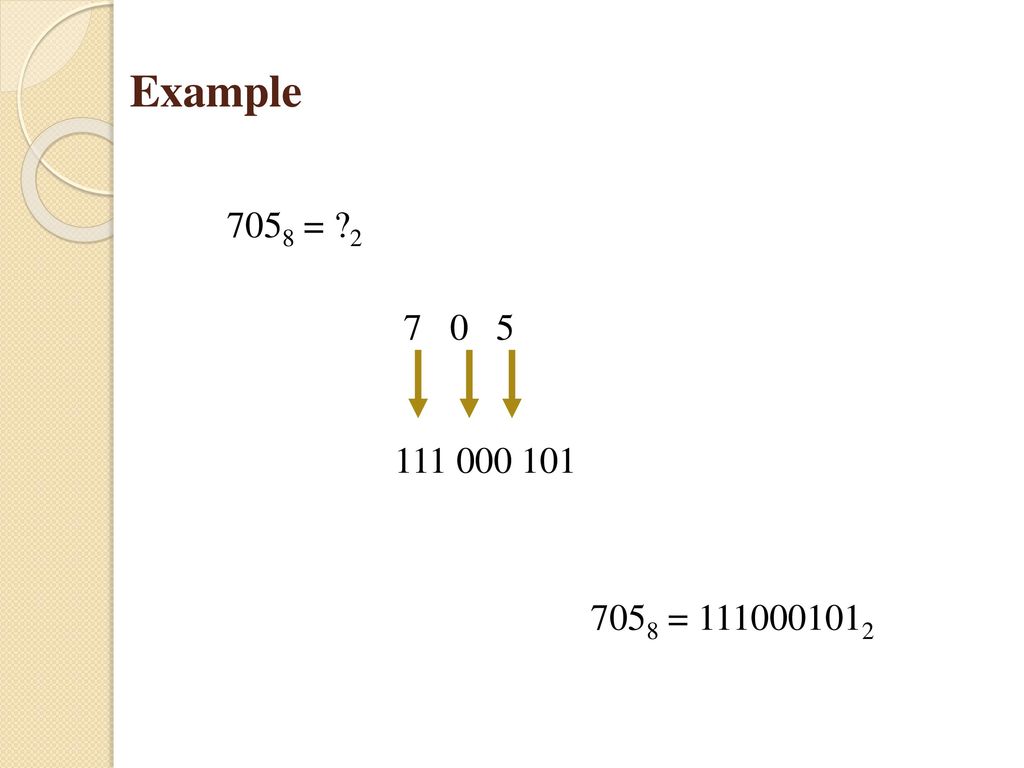 Example 7058 = =