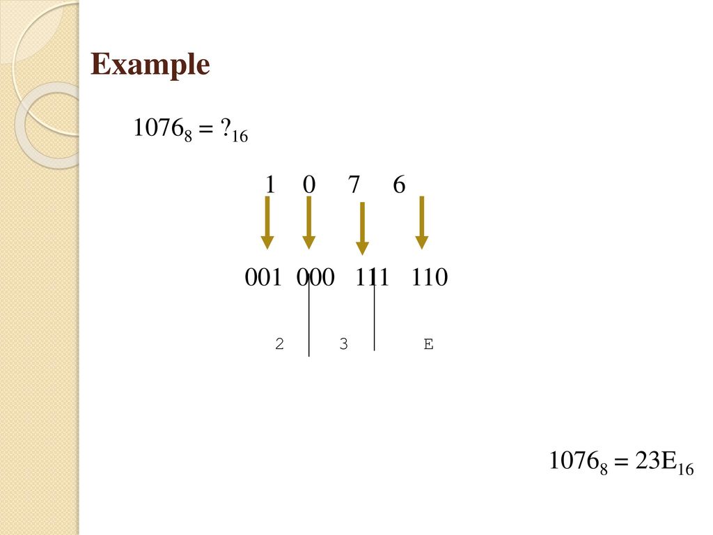 Example = E = 23E16