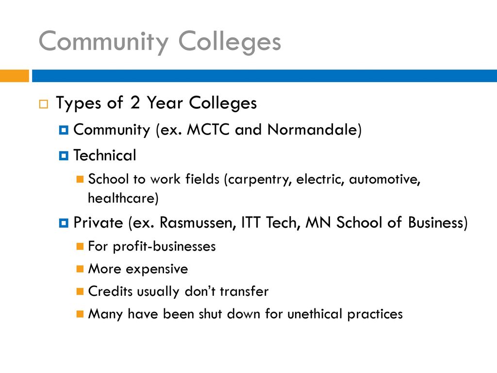 Community/Technical Colleges and Apprenticeships - ppt download