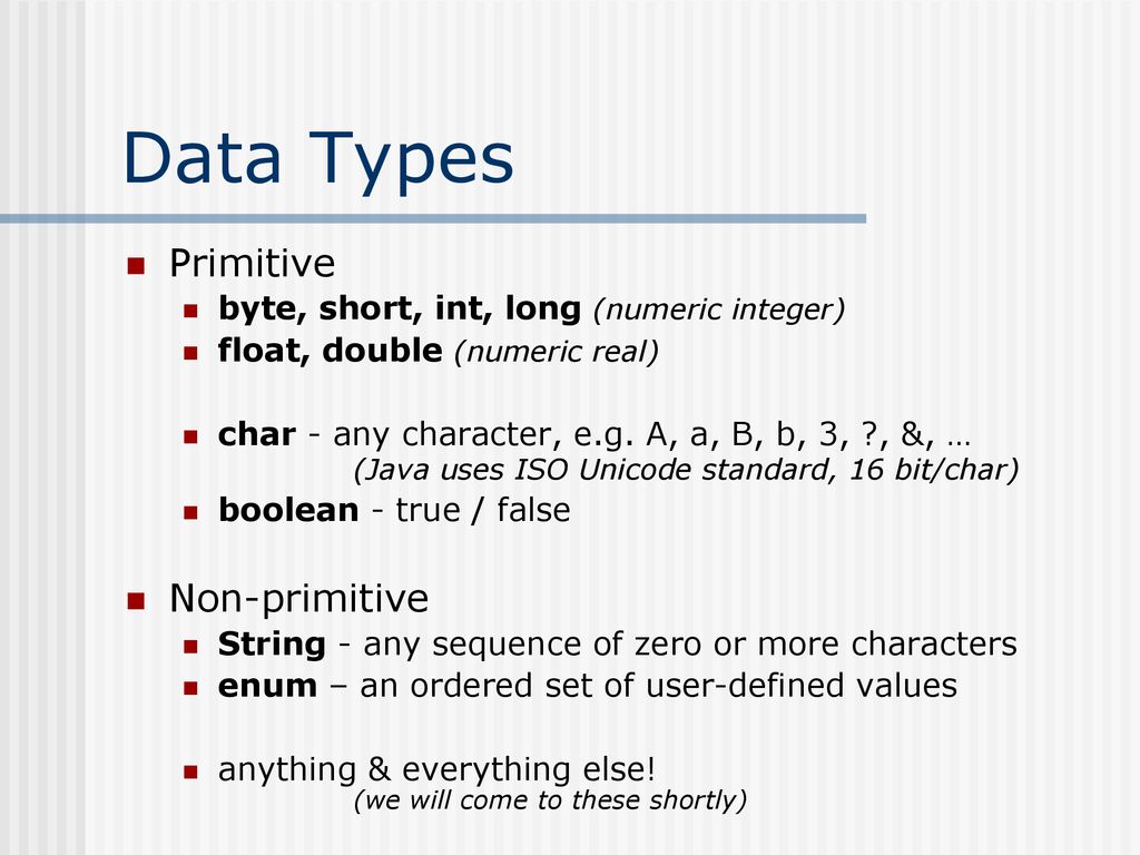 Java Coding – part 2 David Davenport Computer Eng. Dept., - ppt download