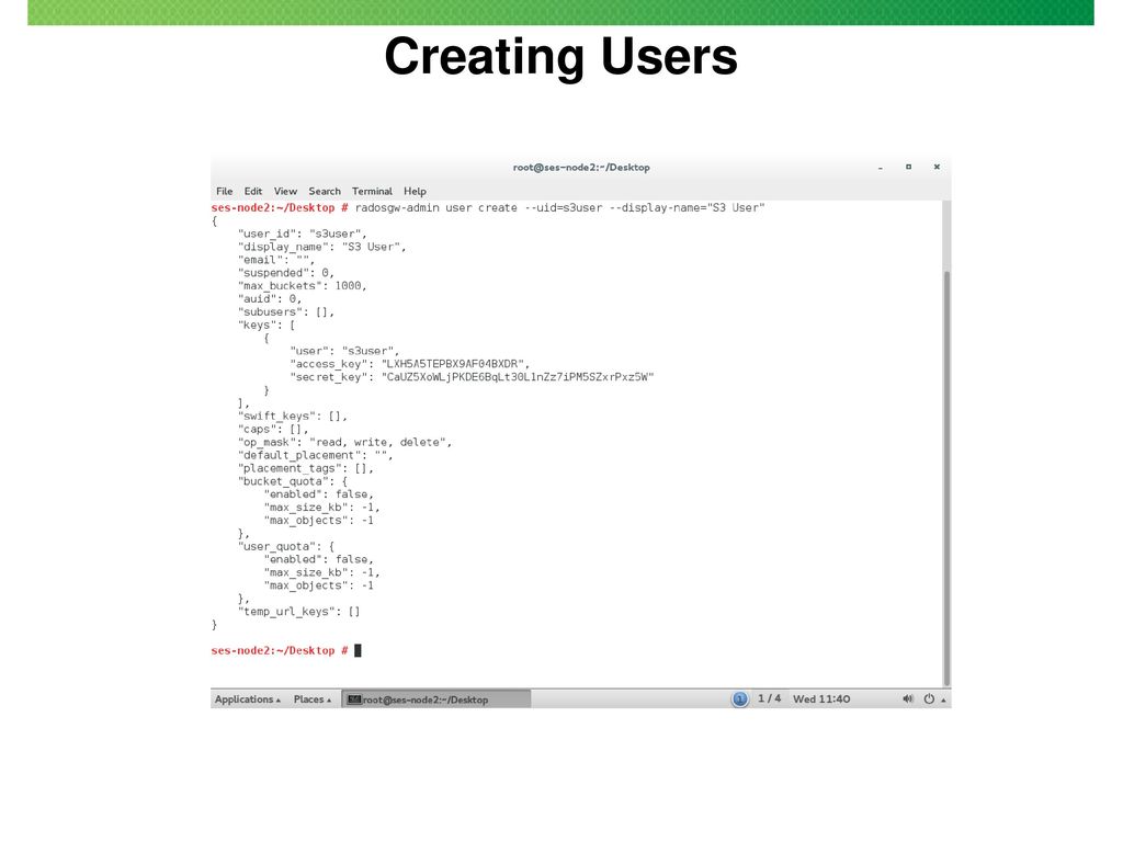 Creating Users