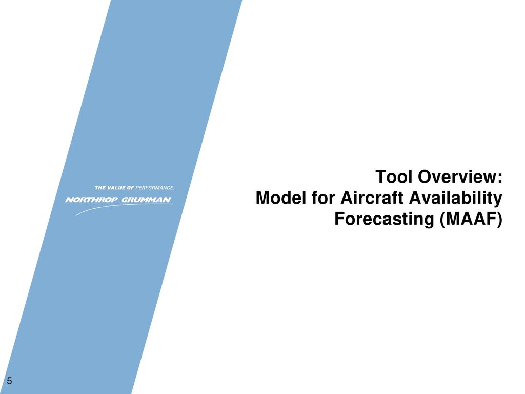 Tool Overview: Model for Aircraft Availability Forecasting (MAAF)
