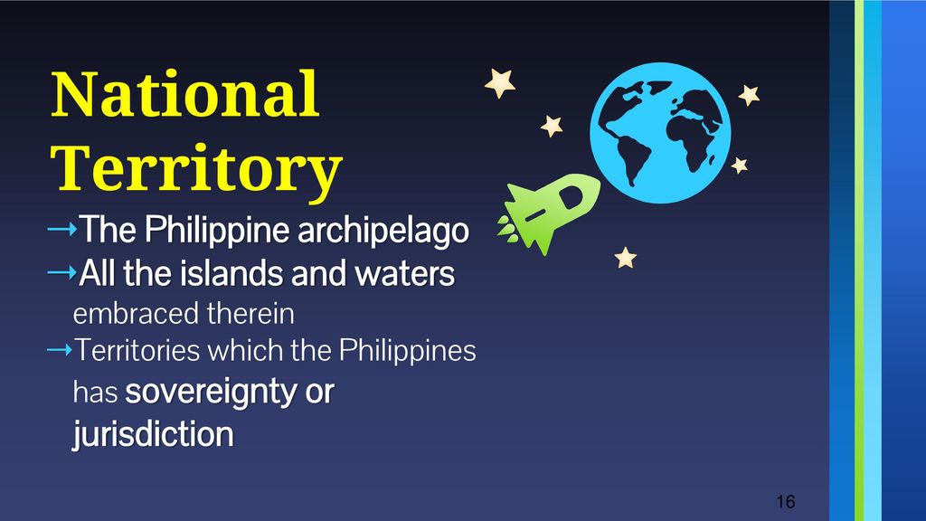 National Territory The Philippine archipelago