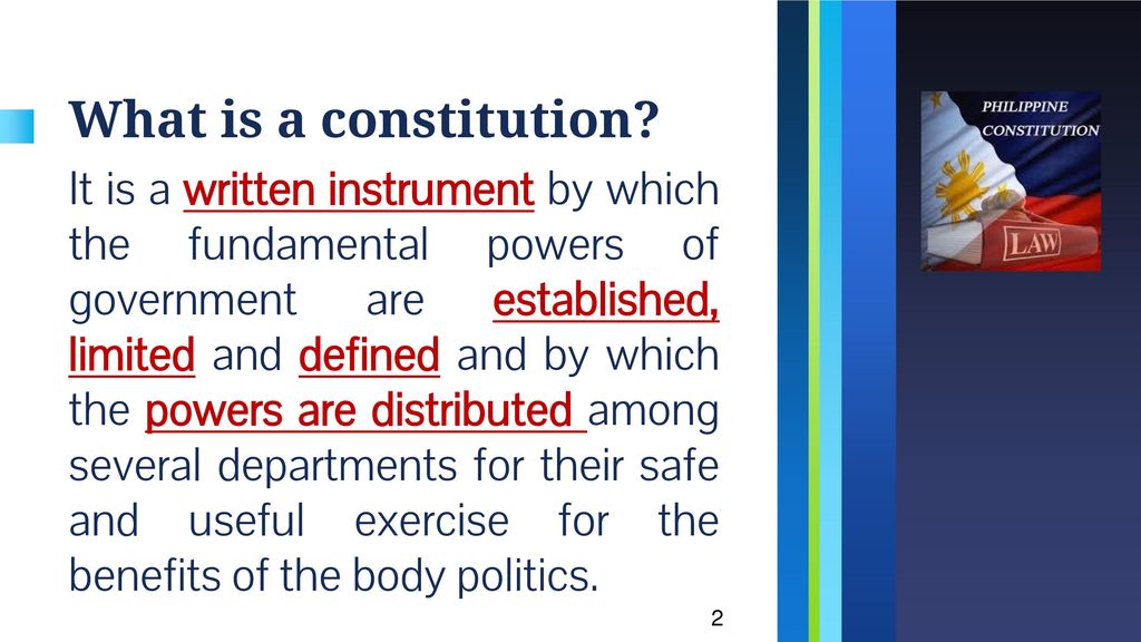 What is a constitution