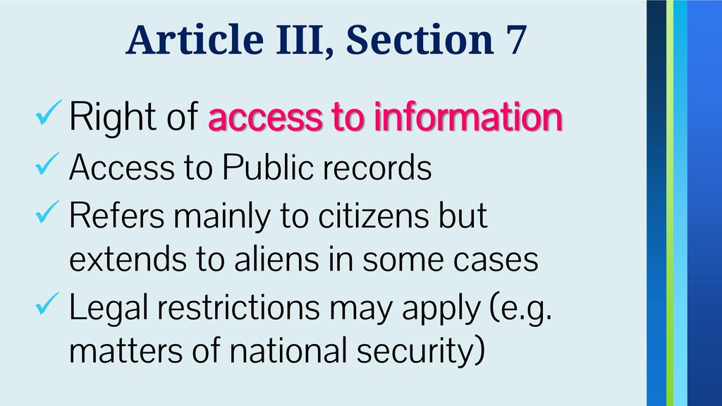 Right of access to information