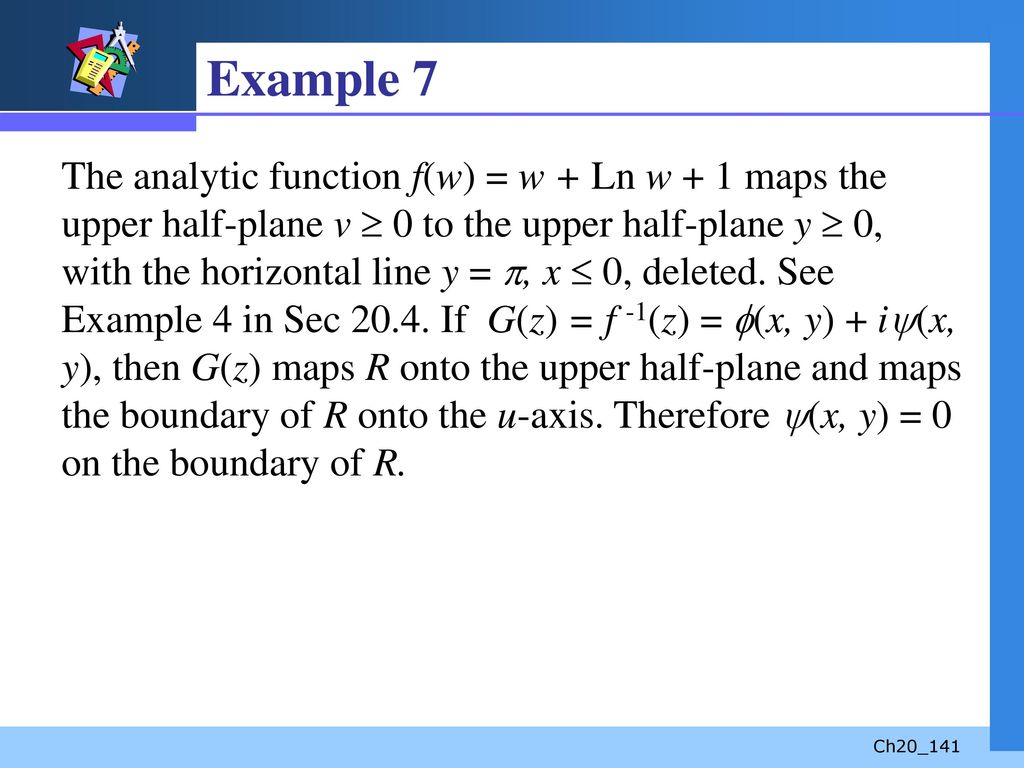 Contents 1 Complex Functions As Mappings 2 Conformal Mappings Ppt Download