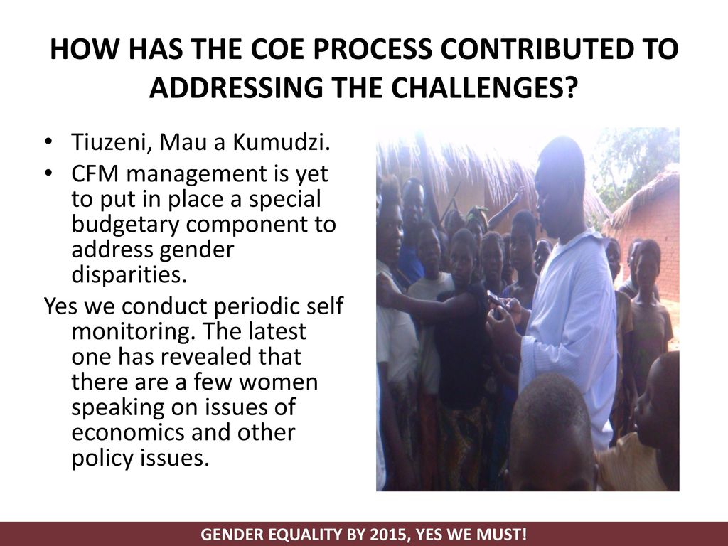 HOW HAS THE COE PROCESS CONTRIBUTED TO ADDRESSING THE CHALLENGES