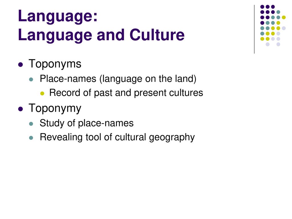 Language: Language and Culture