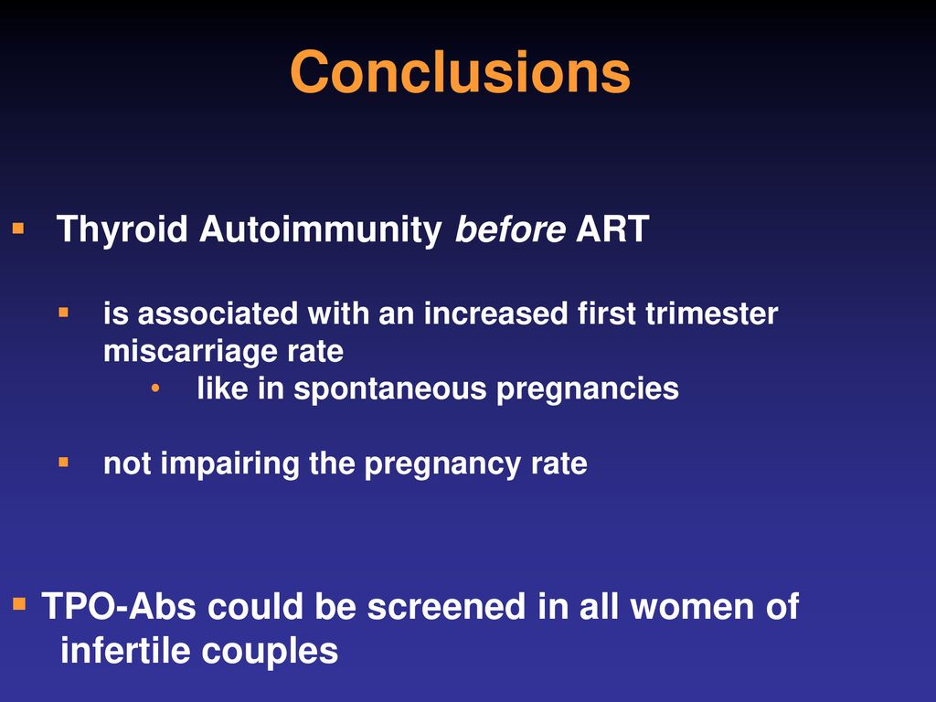 Conclusions TPO-Abs could be screened in all women of