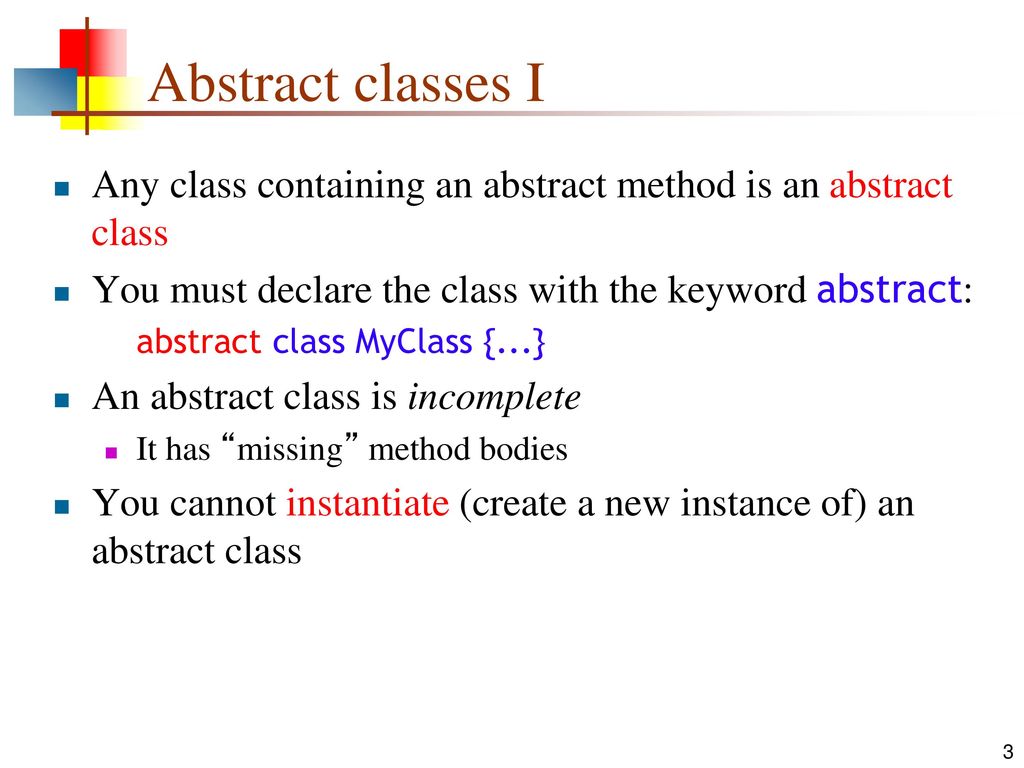 Abstract Classes And Interfaces Ppt Download