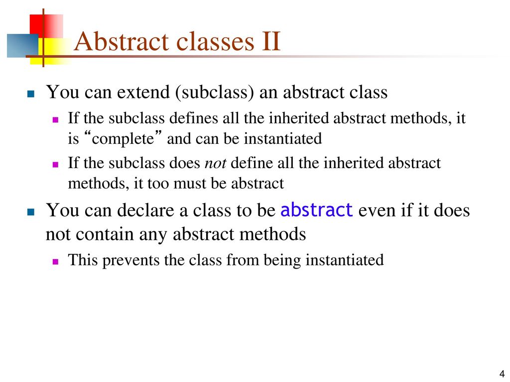 Abstract Classes And Interfaces Ppt Download