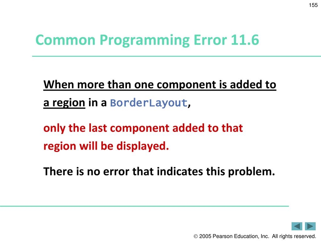 Common Programming Error 11.6