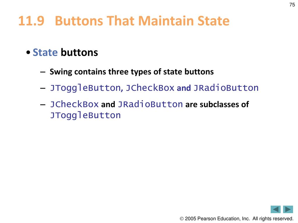 11.9 Buttons That Maintain State