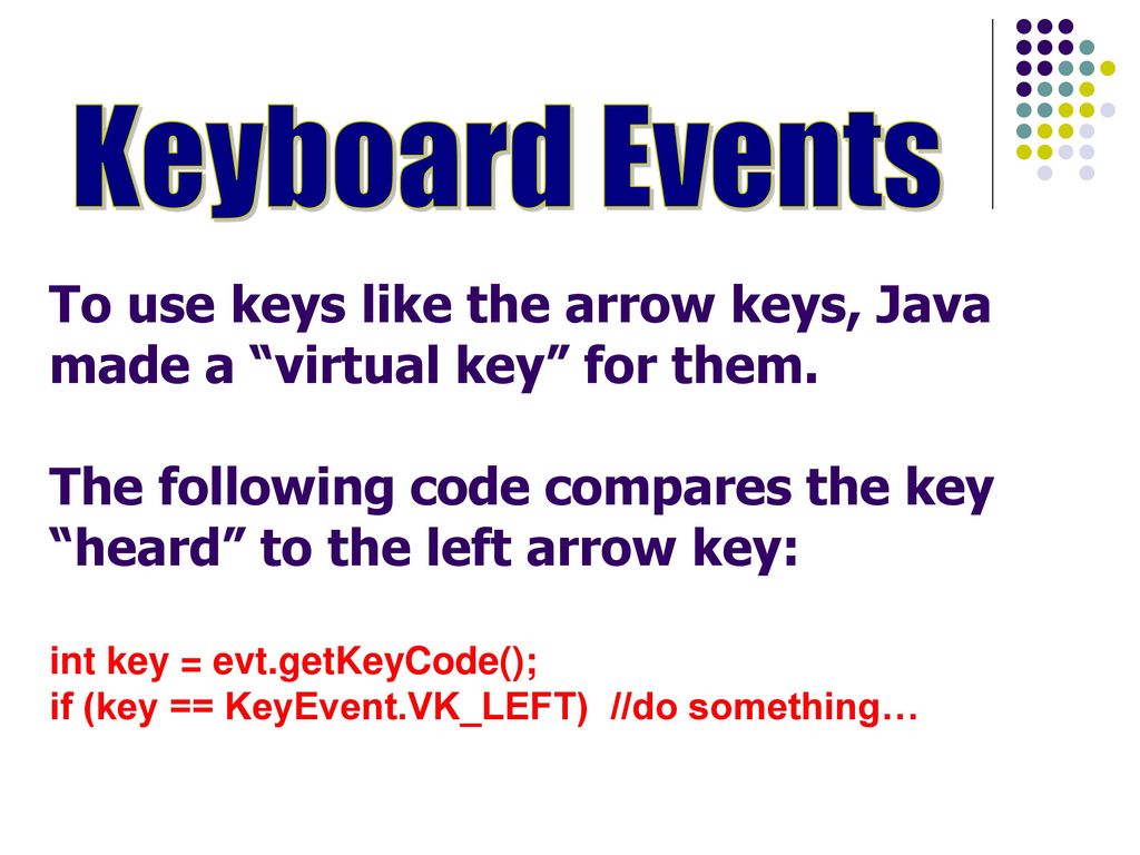 More Events. - ppt download