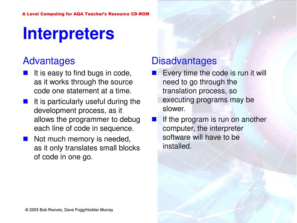 Advantages Of Interpreter