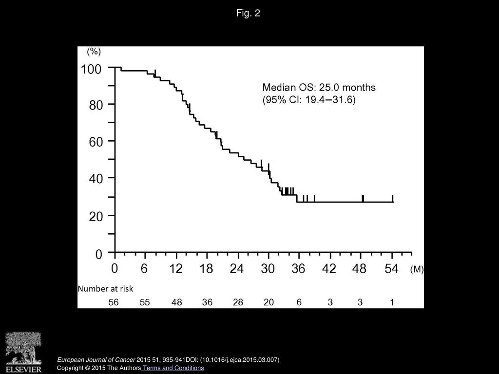 Fig. 2 Overall survival. European Journal of Cancer , DOI: ( /j.ejca )
