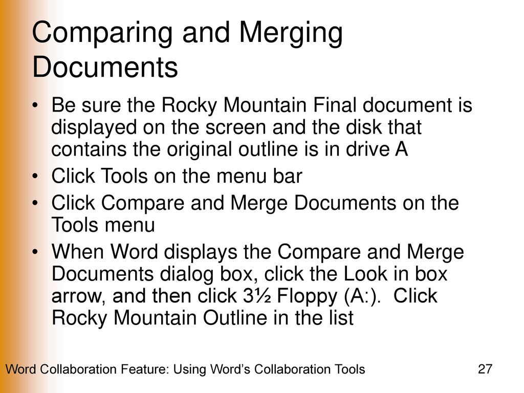 Word collaboration feature ppt download