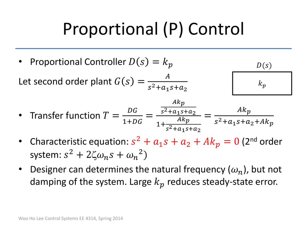 Control Systems Ee 4314 Lecture 13 February 25 Ppt Download
