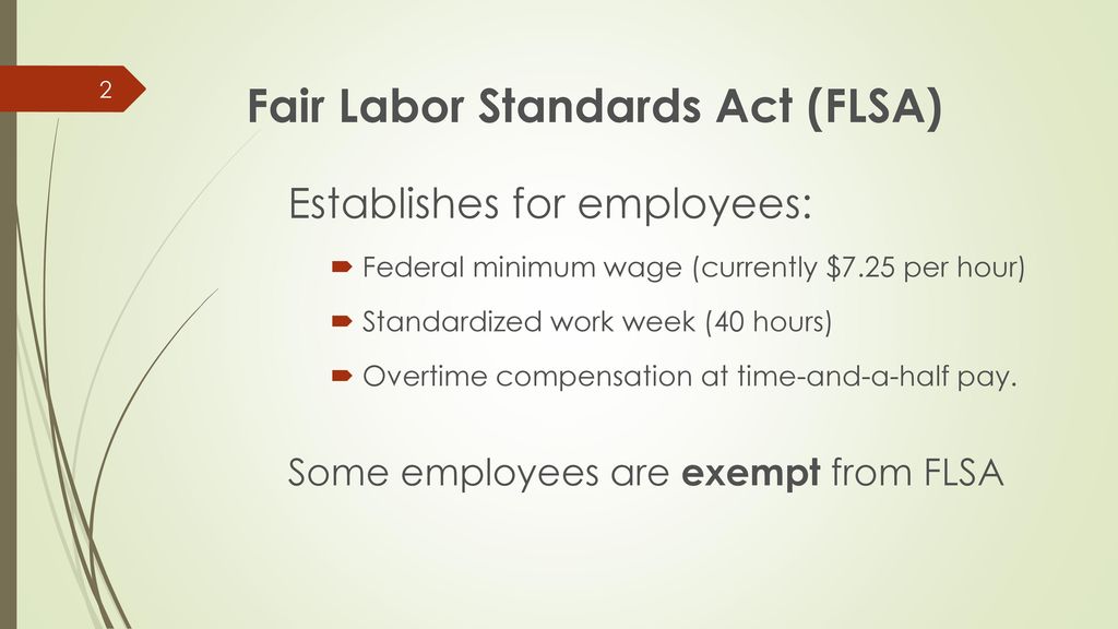 MINIMUM SALARY RULE US Dept of Labor Final Rule ppt download