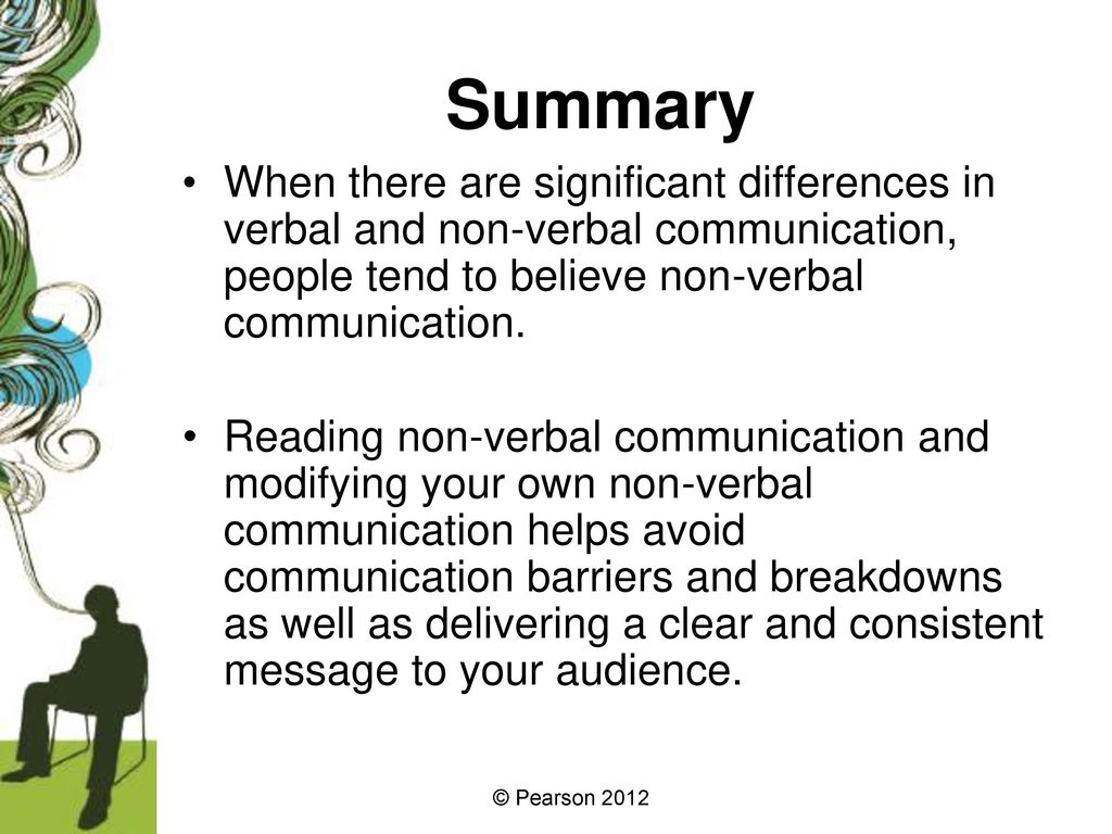 summary of verbal and nonverbal communication