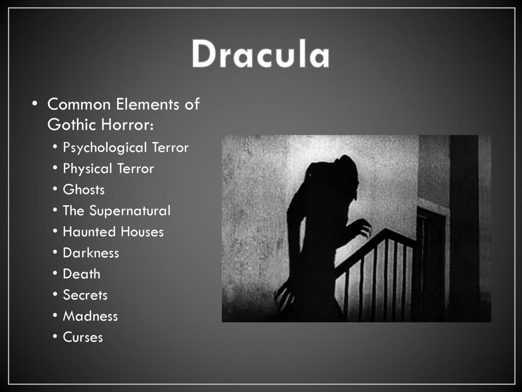 dracula gothic conventions