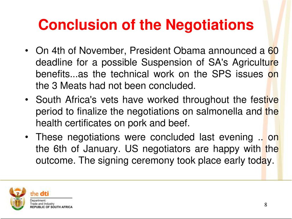 Update on AGOA Negotiations Minister of Trade and Industry - ppt download