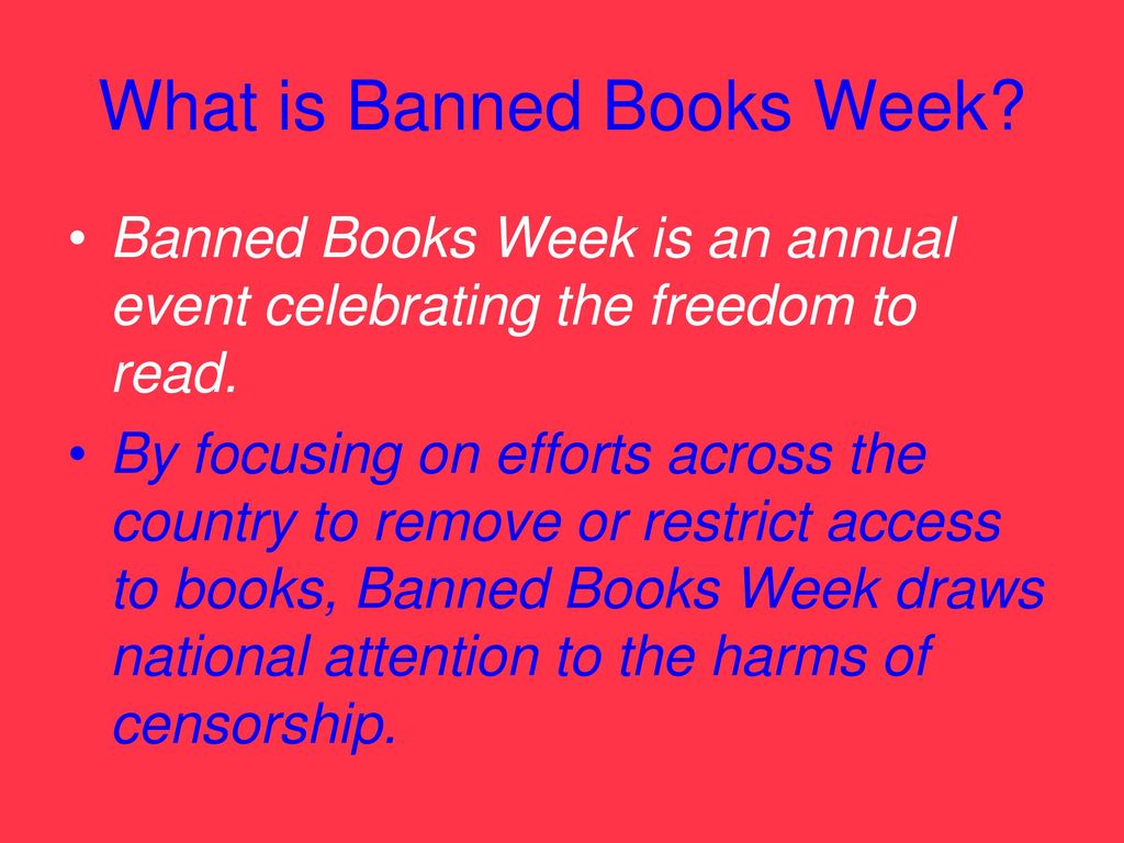 ALA Banned Books Week The American Library Association ( celebrates Banned Book Week each