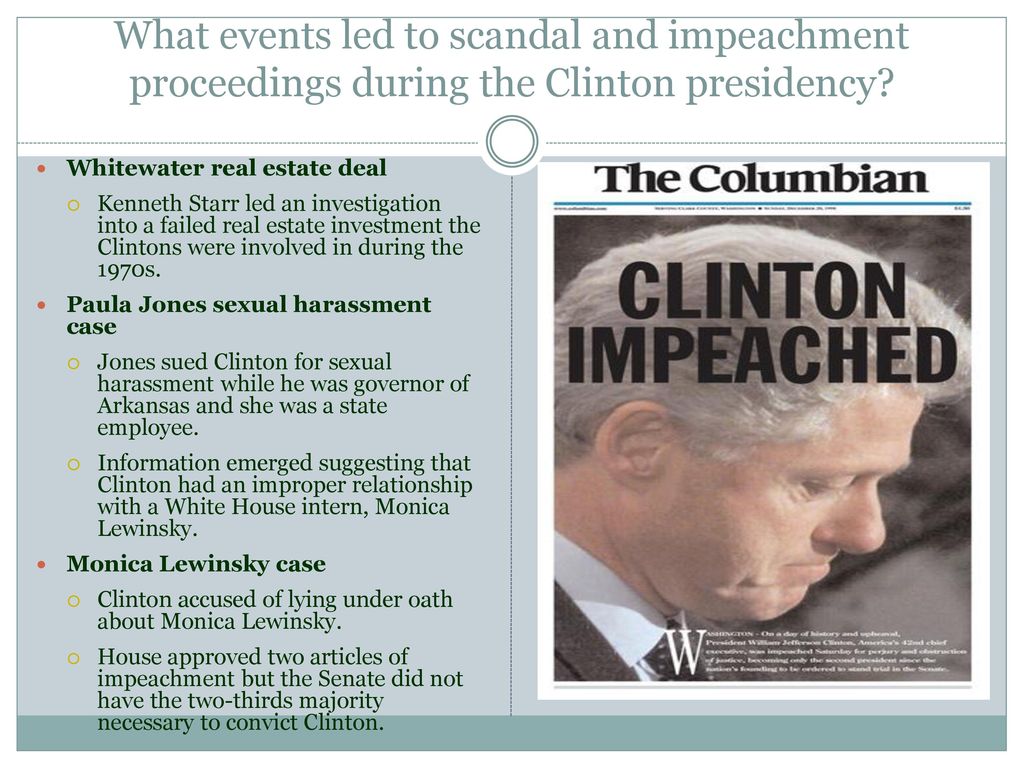 President bill clinton ppt download