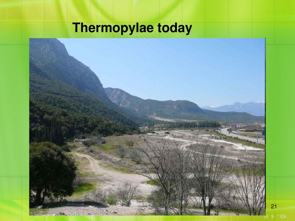 Thermopylae today
