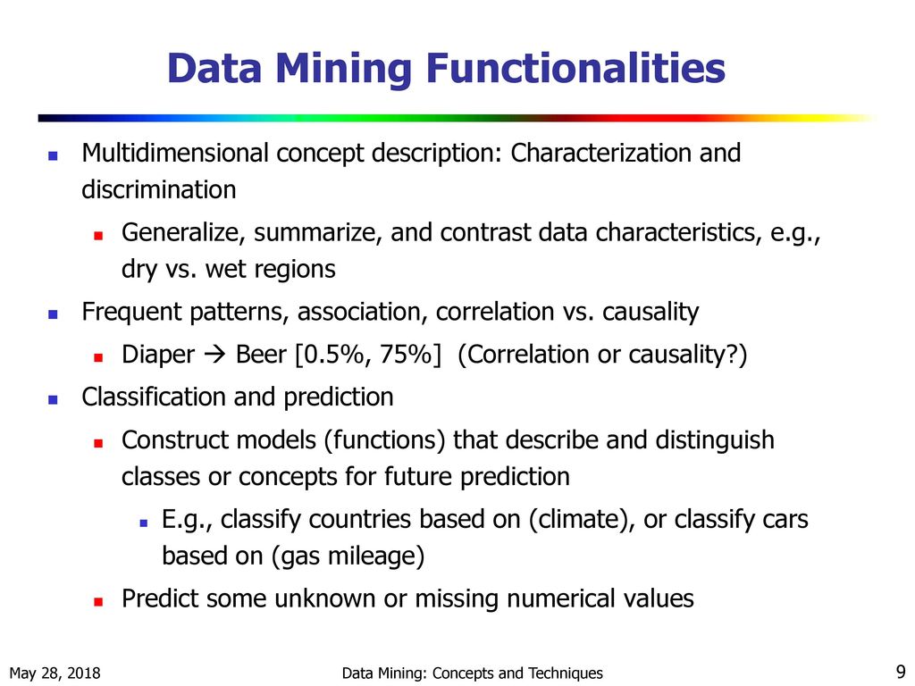 Data mining concepts and techniques ppt download