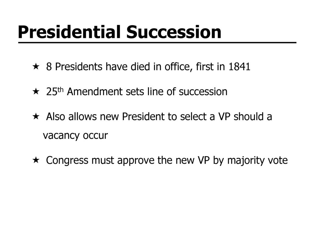 Chapter 8 The Presidency - ppt download