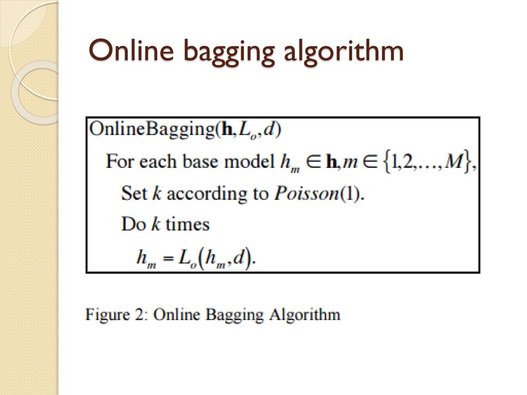 Online bagging algorithm