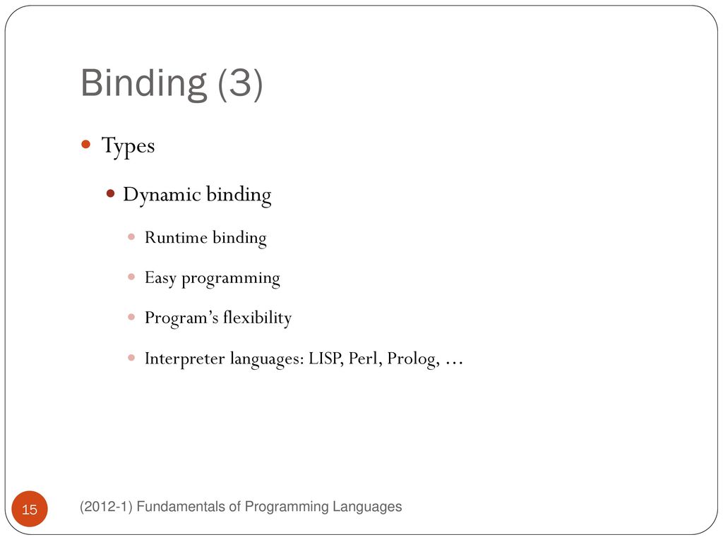 Chapter 4 Variables & Binding - ppt download
