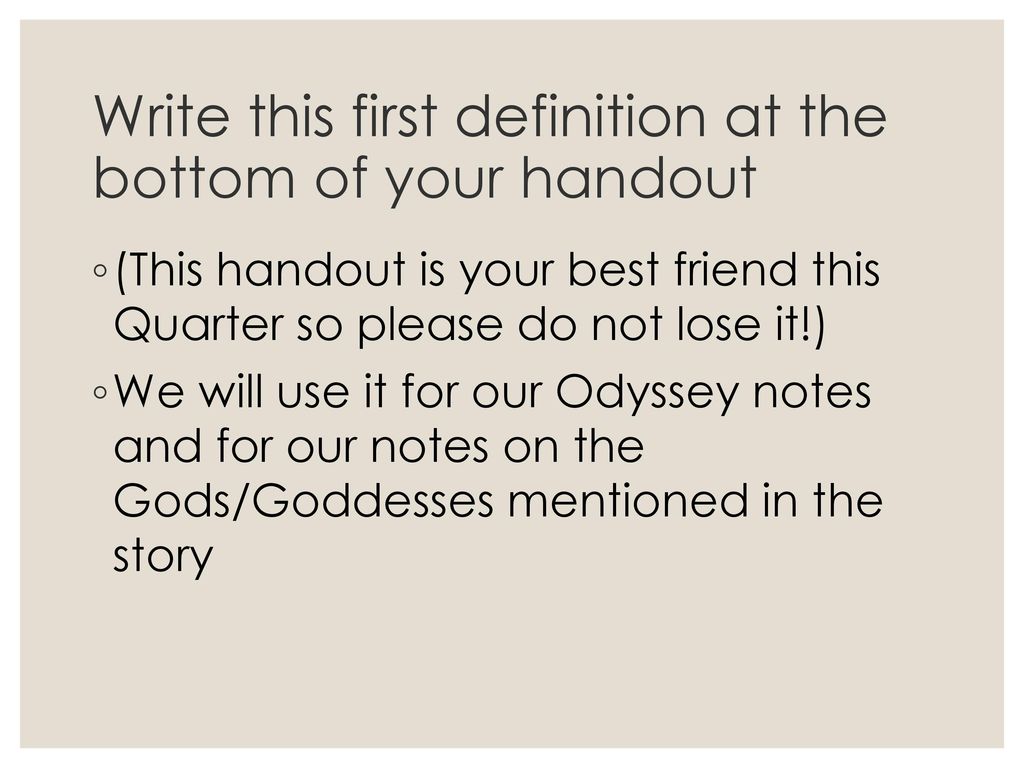 mapping “the odyssey”. - ppt download