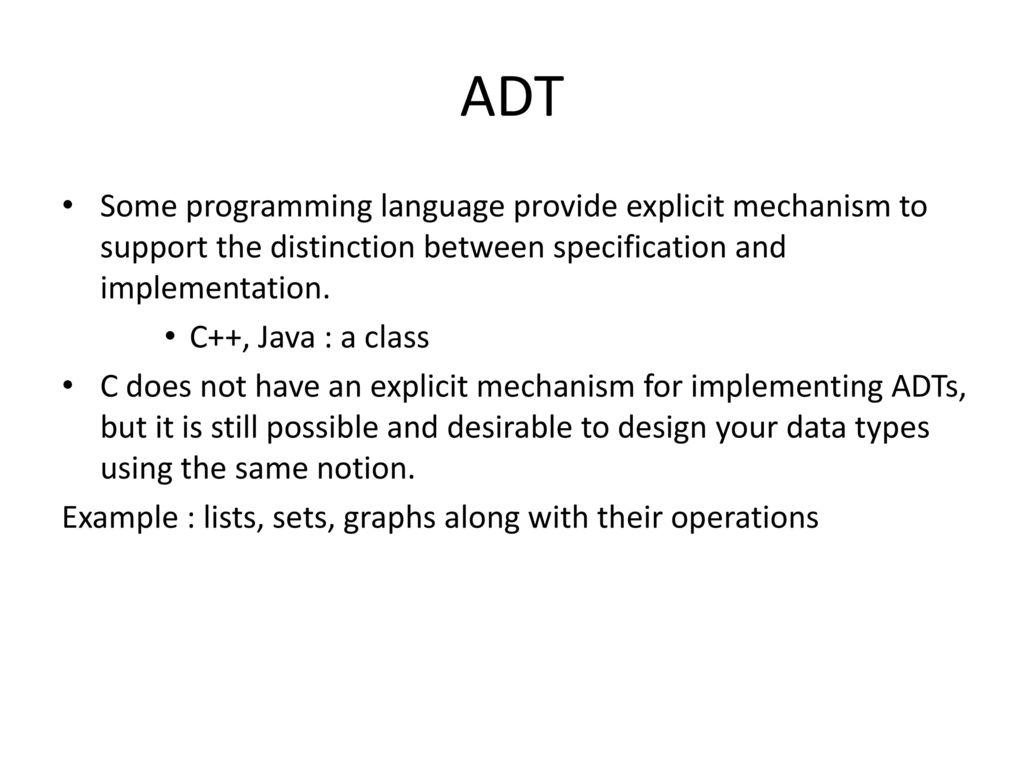 Abstract Data Types. - ppt download