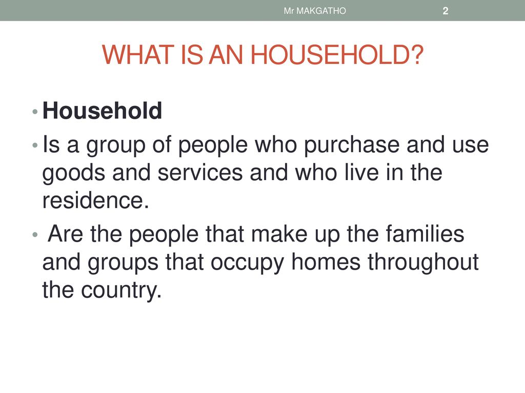 Role of households and consumers ppt download