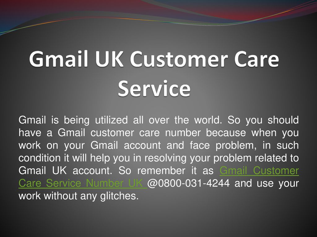 Gmail UK Customer Care Service