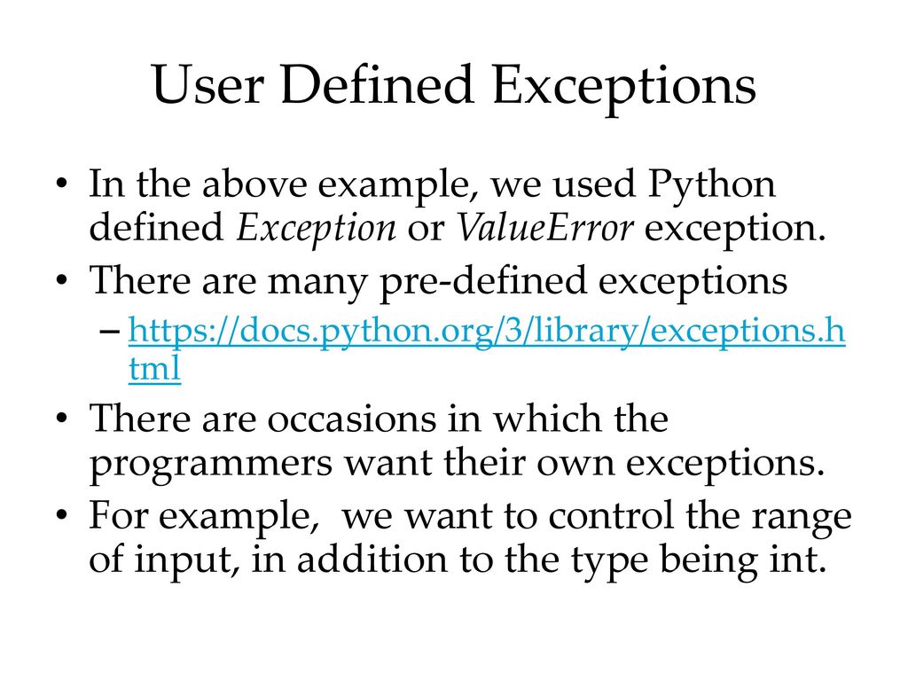 Python User Defined Exception  How to Use Exceptions with Examples?