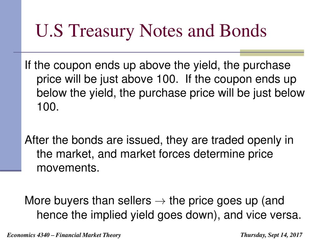 U.S Treasury Notes and Bonds