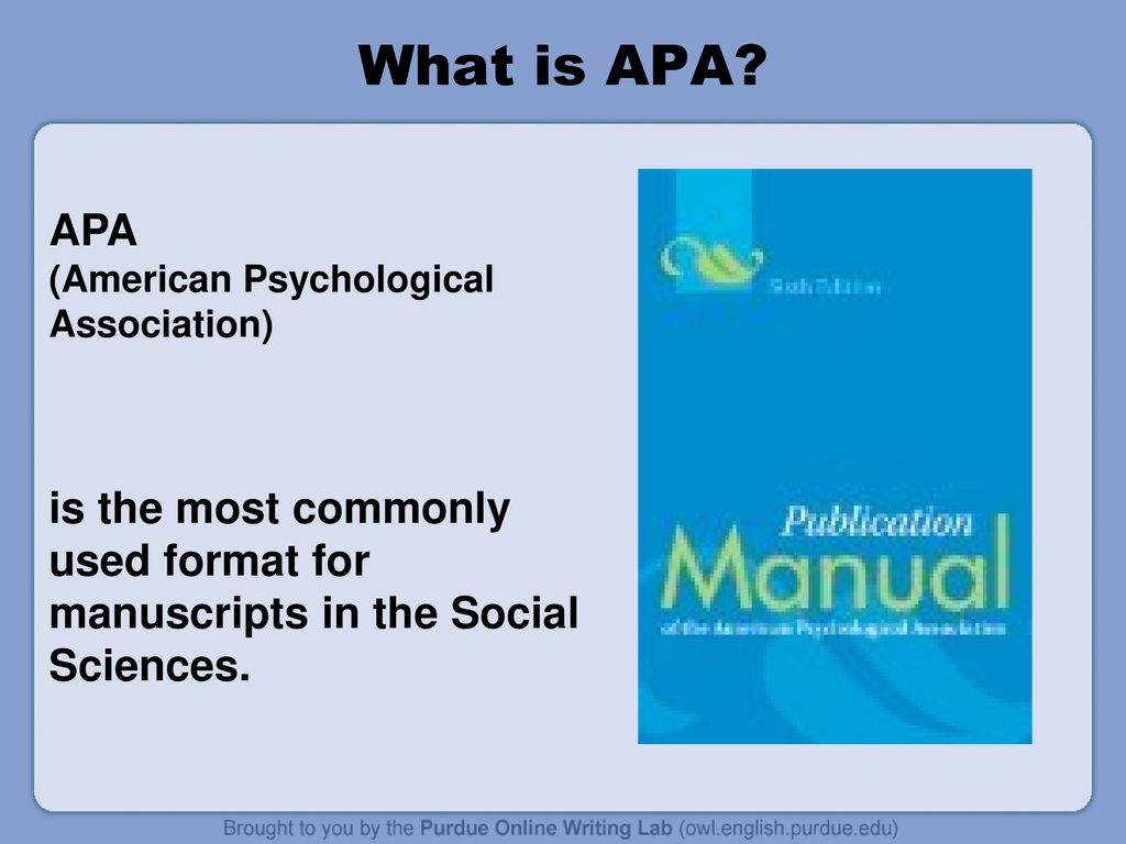 APA Formatting and Style Guide ppt download
