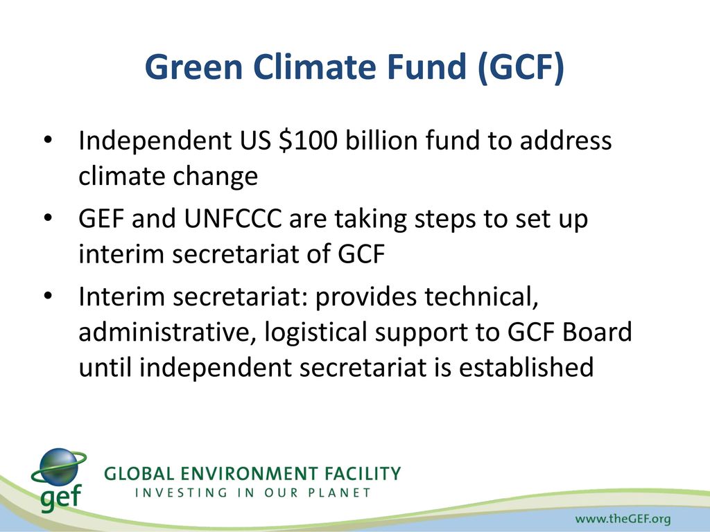 GEF & UNFCCC Cooperation: COP 17 Action Items - ppt download