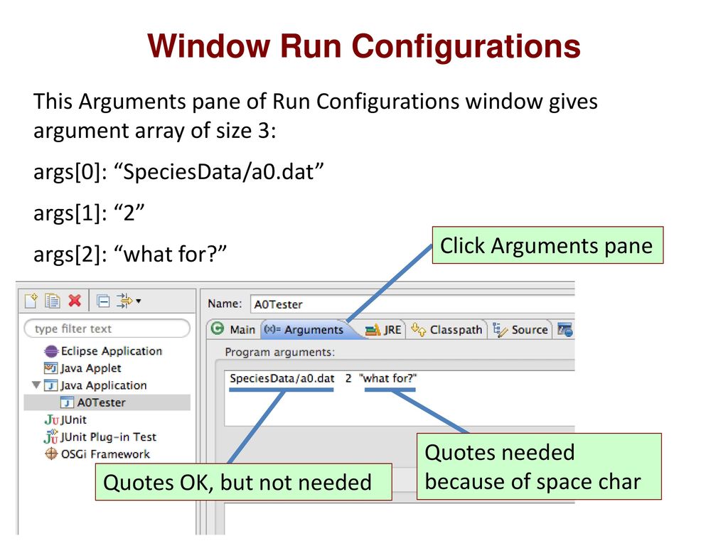 Cs2110 recitation 1 arguments to method main packages wrapper