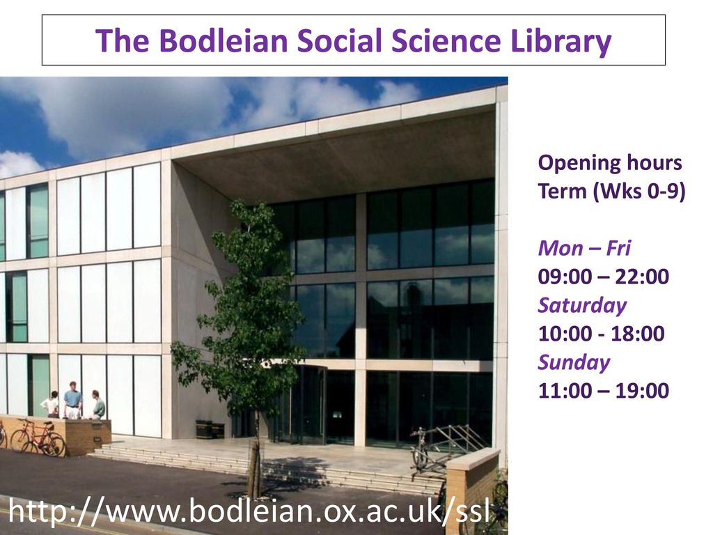 The Bodleian Social Science Library